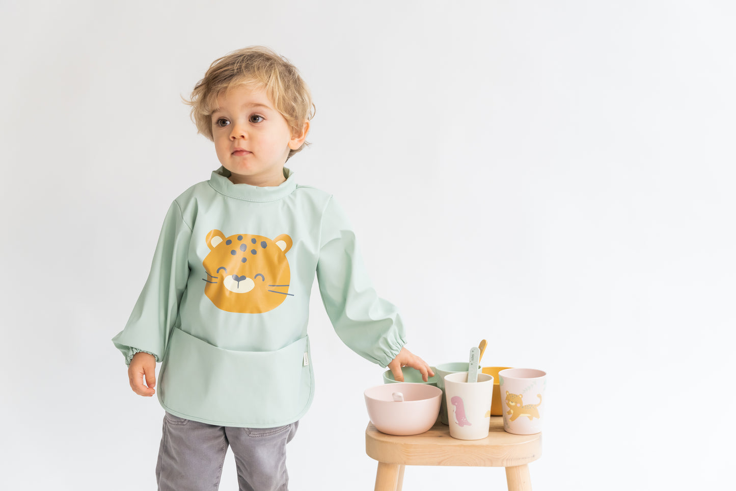 SARO | Ärmellätzchen wasserdicht "Farm" | Mint
