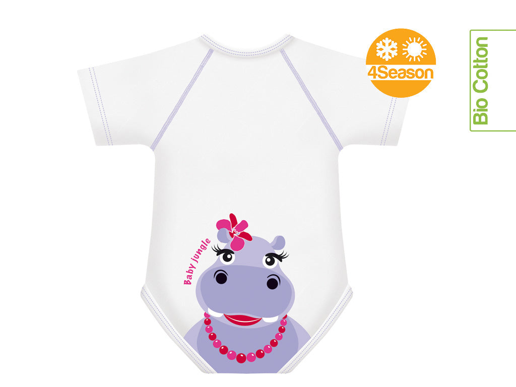 Mitwachsender Baby-Body aus Bio-Baumwolle (4SEASON) - ADViKiDS