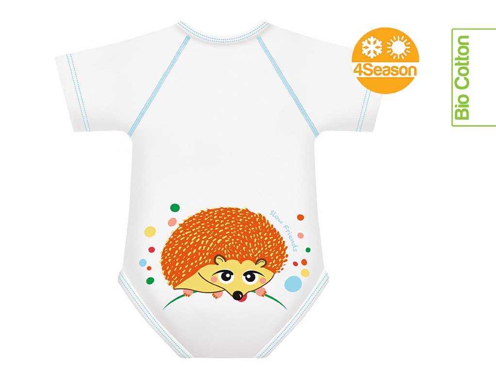 Mitwachsender Baby-Body aus Bio-Baumwolle (4SEASON) - ADViKiDS