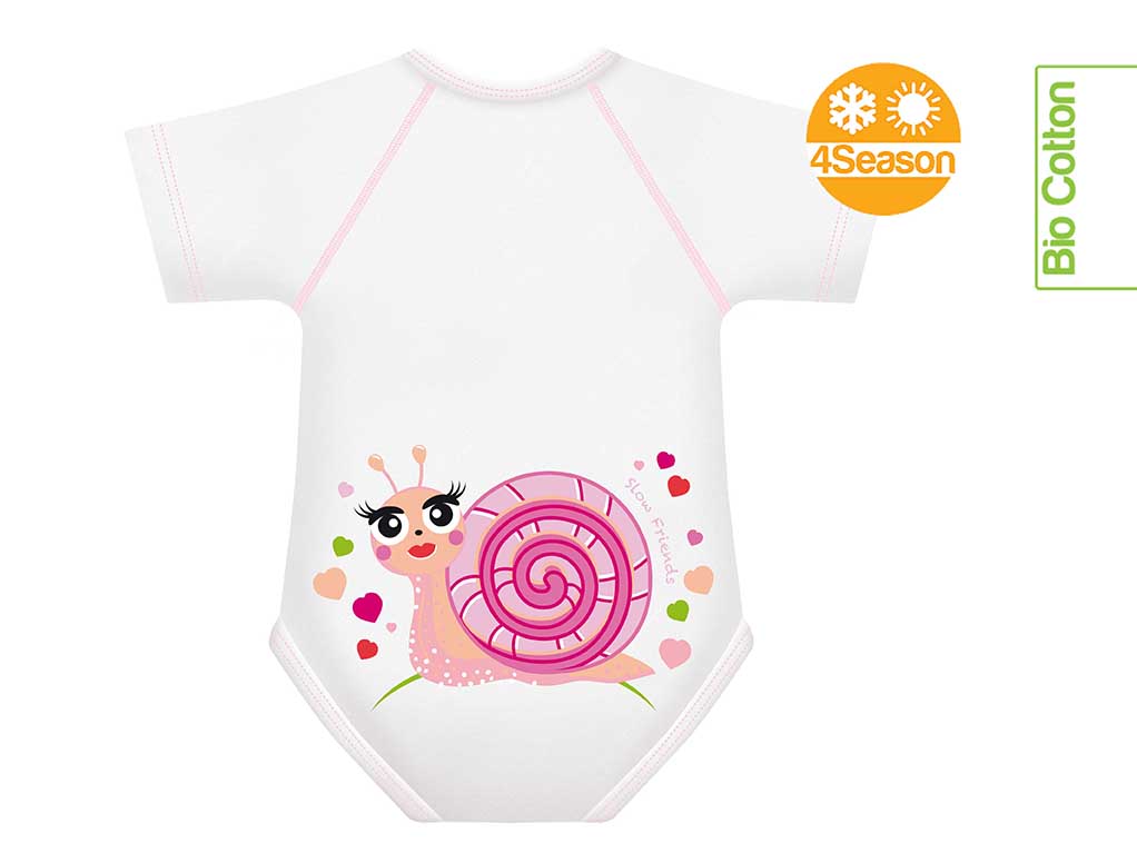 Mitwachsender Baby-Body aus Bio-Baumwolle (4SEASON) - ADViKiDS