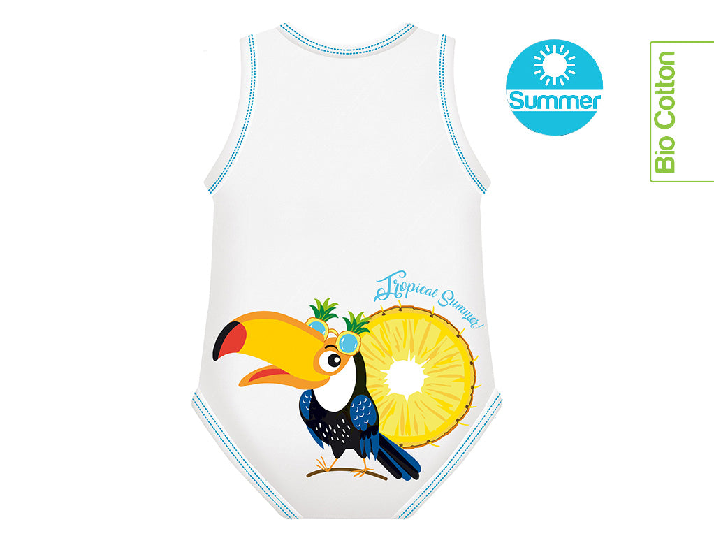 Mitwachsender Baby-Body aus Bio-Baumwolle (SOMMER) - ADViKiDS