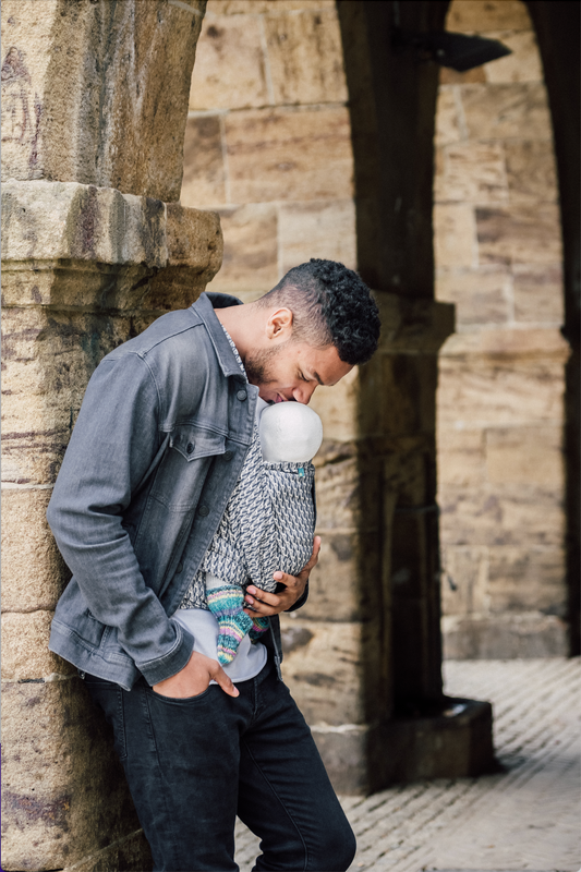 KAAMI Tragetuch Gr. 8 - 570cm - Herzensfreunde