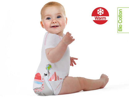 J BIMBI | mitwachsender Baby-Body | aus Bio-Baumwolle | WINTER | SAFE THE ARCTIC