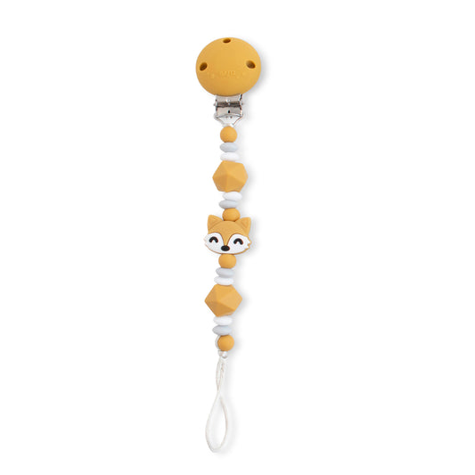 SARO | Schnullerkette „Foxy" | Gelb