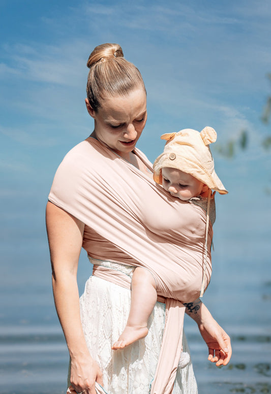AYALO | AQUA WRAP | perfekt im Wasser | perfekt zum Duschen | aus Yogatex-Material | My Pink Rose