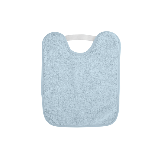 SARO | Baumwollfrottee Lätzchen wasserdicht mit Gummiband | Blau