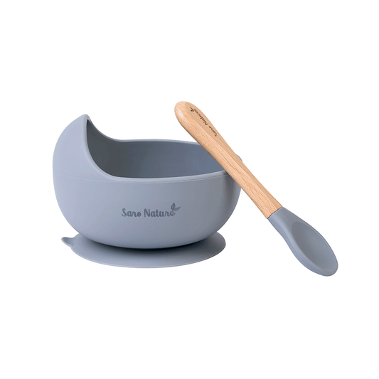 SARO | Kinder Geschirr-Set "Nordic Wave" 2tlg | Dunkelblau