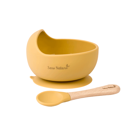 SARO | Kinder Geschirr-Set "Nordic Wave" 2tlg | Gelb