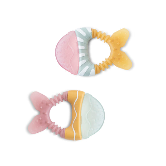 SARO | Spiel & Kühlbeißring "Fisch" | Rosa