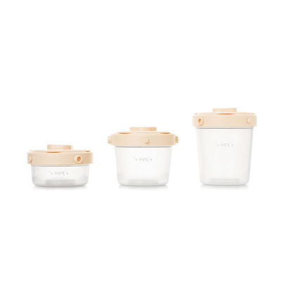 SARO | Nahrungsbehälter 3tlg | Beige