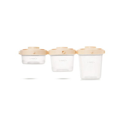 SARO | Nahrungsbehälter 3tlg | Beige