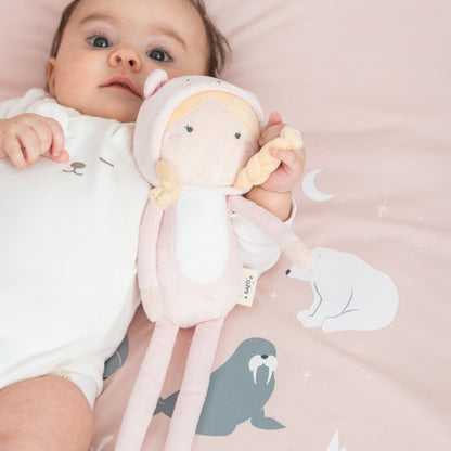 SARO | Plüschpuppe „Luna" | Rosa