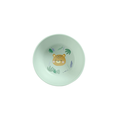 SARO | Kinder Geschirr-Set „Leopard“ 5tlg. | Mint