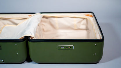 CaseNapzZz | 2in1 - Reisekoffer mit Kinderreisebett | Schlafen wie zuhause | olive - ADViKiDS