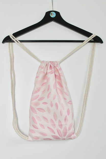 KAAMI | Rucksackbeutel | im passenden Design zu unseren KAAMI-Tragen | Flora Rose Powder - ADViKiDS