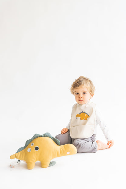 SARO | Lätzchen wasserdicht mit Klettverschluß "Leopard" | Mint