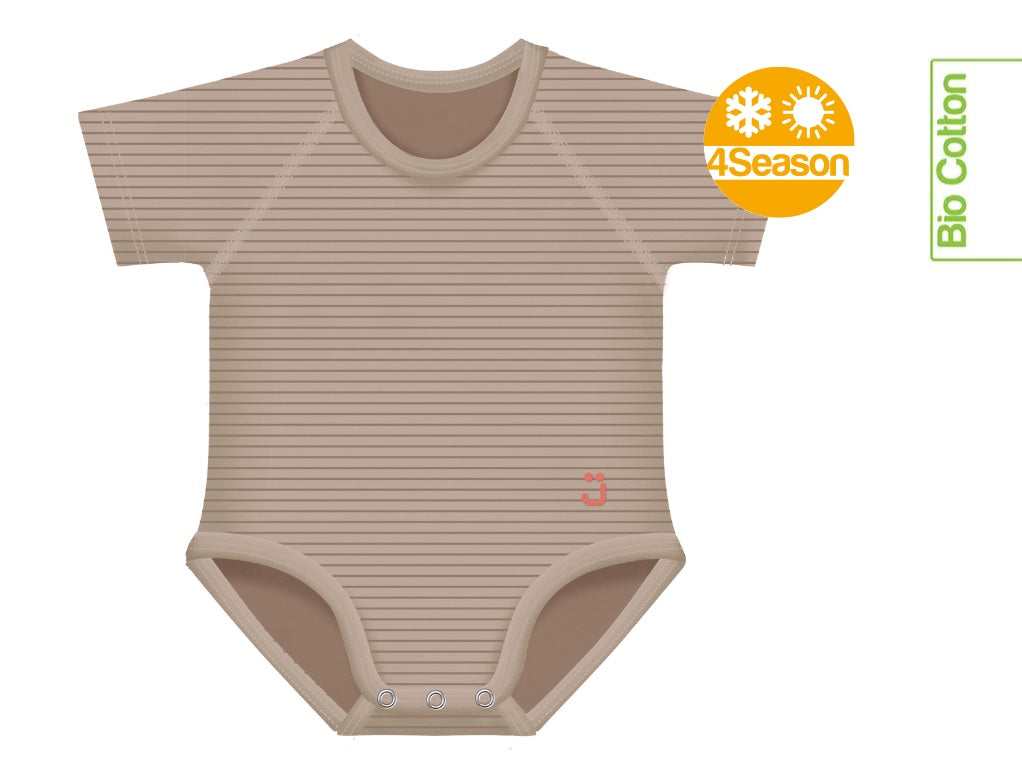 Mitwachsender Baby-Body aus Bio-Baumwolle (4SEASON) - ADViKiDS