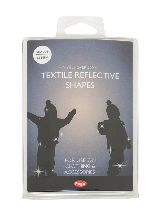 POGU Reflektor Textil Sticker silber - Herzensfreunde